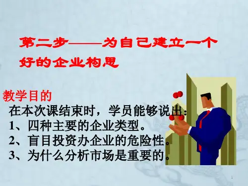 为自己建立一个好的企业构思课件