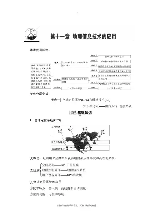 2021高考中图版地理一轮复习讲义： 第11章 地理信息技术的应用
