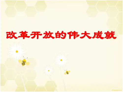 改革开放的伟大成就(终稿)