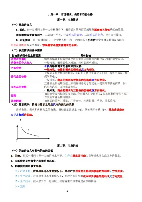 2017年经济基础知识考试重点(中级)