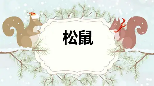 《松鼠》PPT免费课文课件
