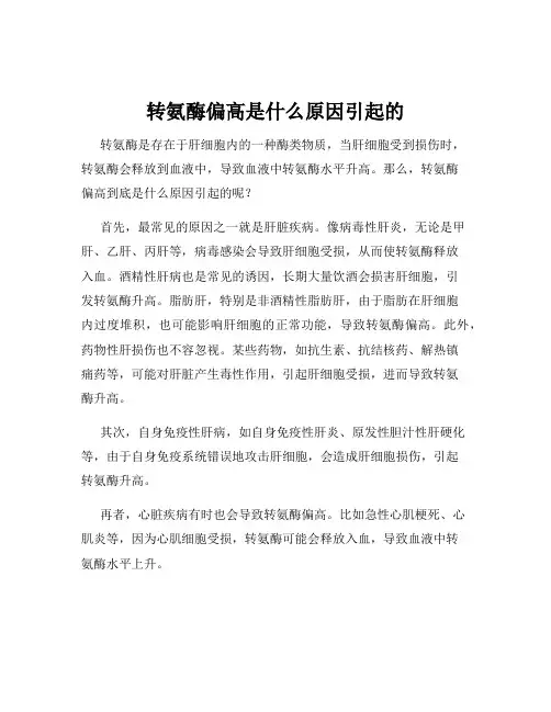 转氨酶偏高是什么原因引起的