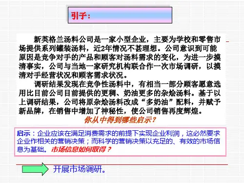 市场营销调研与市场营销信息系统PPT课件