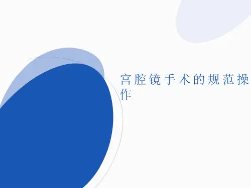 宫腔镜手术的规范操作