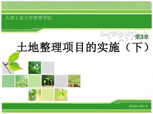 土地整理项目的实施培训教材(PPT 75张)
