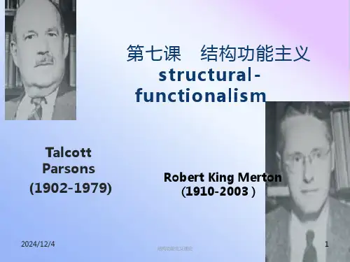 结构功能主义理论