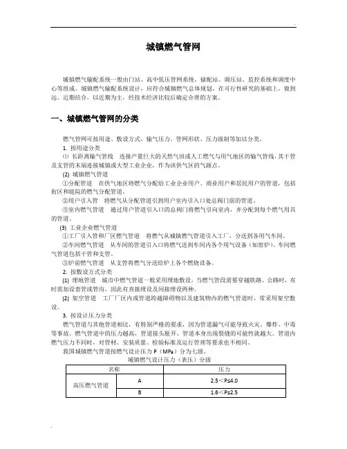 城镇燃气管网