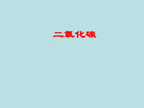 浙教版科学二氧化碳(教学)PPT