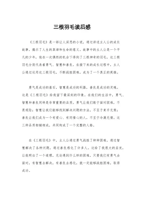 三根羽毛读后感