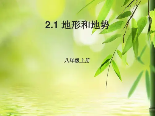 人教版八年级上册地理2.1 地形和地势 PPT课件(共37张PPT)