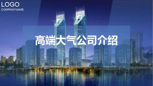 高端大气公司介绍PPT课件
