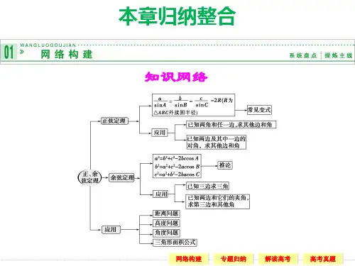必修五第1章解三角形归纳整合