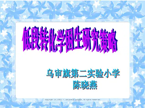 《学困生转化策略》PPT课件
