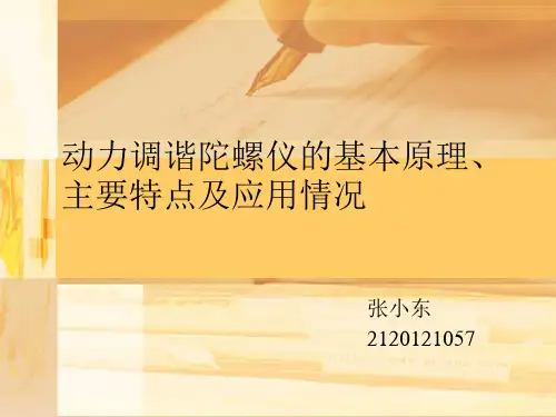 动力调谐陀螺仪资料