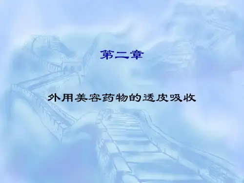 外用美容药物的透皮吸收