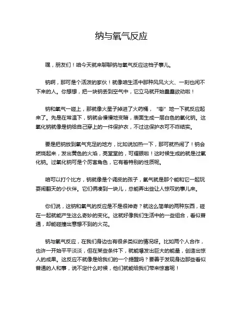 纳与氧气反应