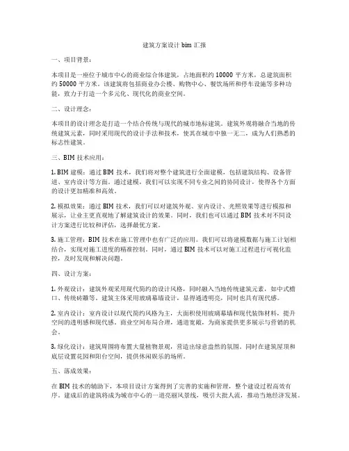 如何做建筑方案设计bim汇报