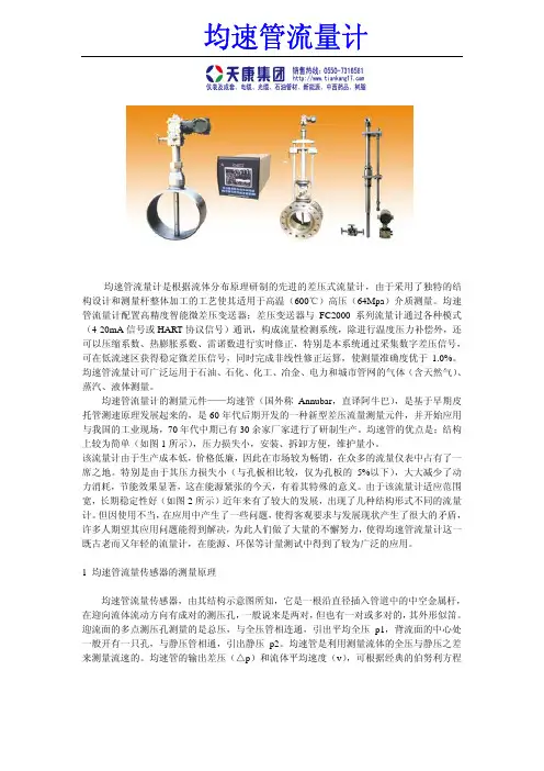 均速管流量计