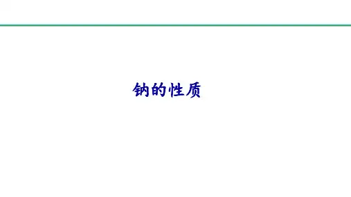 钠的性质ppt课件