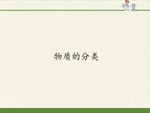 人教版课标2017高一必修一《物质的分类》课件