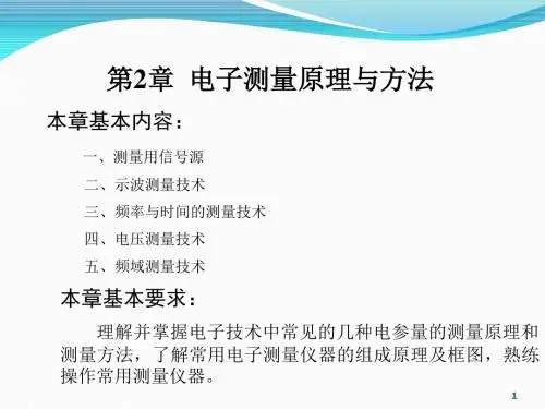 第02章电子测量原理与方法