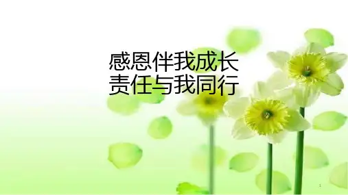 感恩伴我成长,责任与我同行 高一主题班会课件
