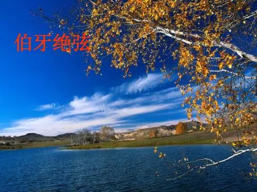 鲁教版小学语文五年级下册  5伯牙绝弦 PPT课件
