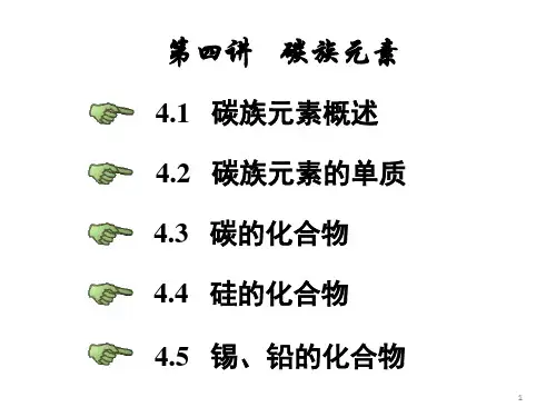 第四讲 碳族元素分解