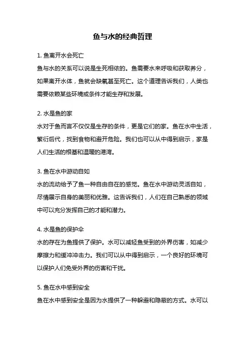 鱼与水的经典哲理