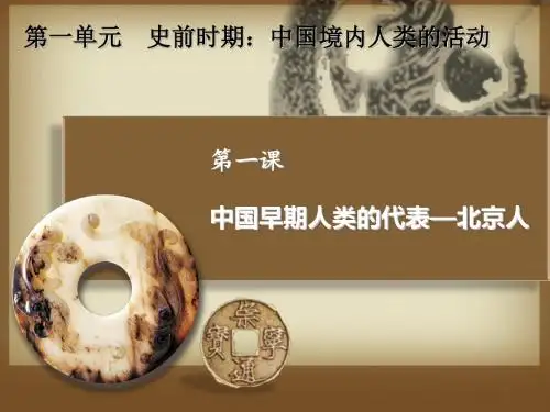 部编本人教版七年级历史上册第1课《中国早期人类的代表—北京人》课件(38张PPT)