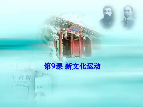 《新文化运动》近代化的探索PPT  图文