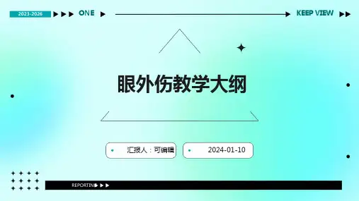 眼外伤教学3PPT