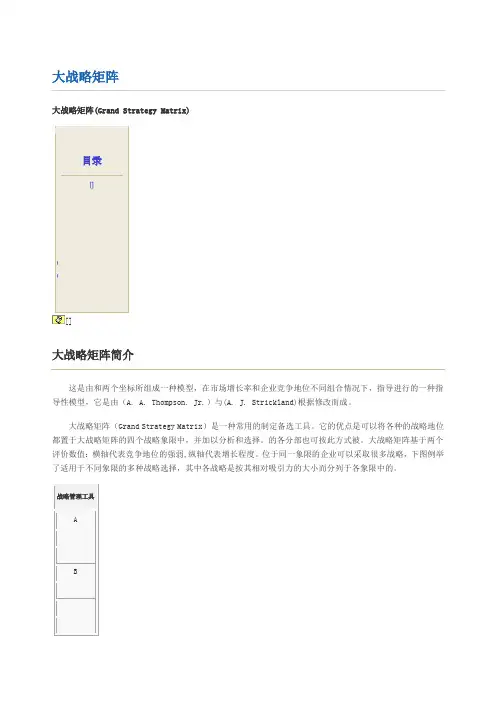 大战略矩阵