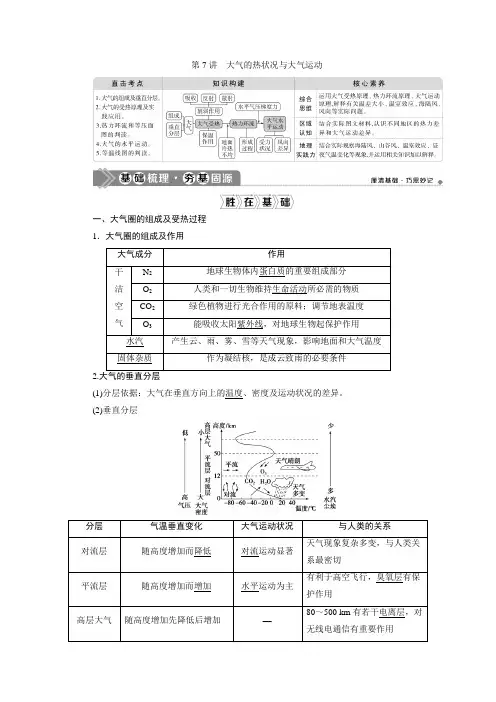 高考地理(鲁教版)(教学指导)大气的热状况与大气运动