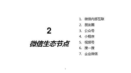 微信生态节点分析：朋友圈、公众号、小程序、视频号等(2021年)