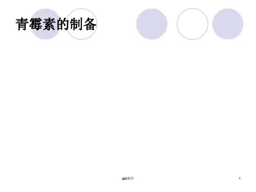 青霉素生产工艺  ppt课件
