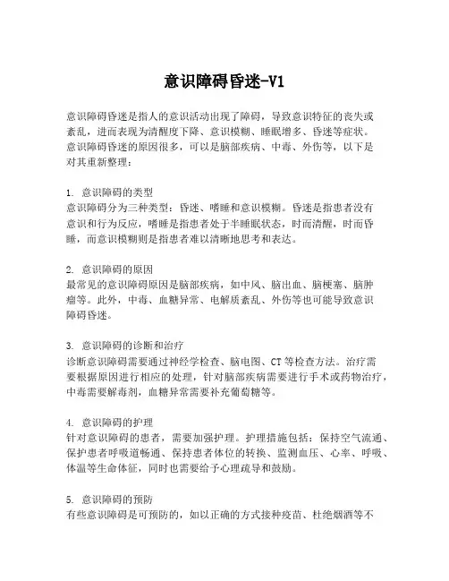 意识障碍昏迷-V1