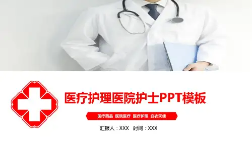 红色医疗护理护士节主题PPT模板