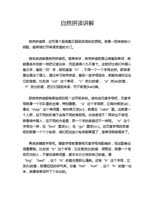 自然拼读讲解