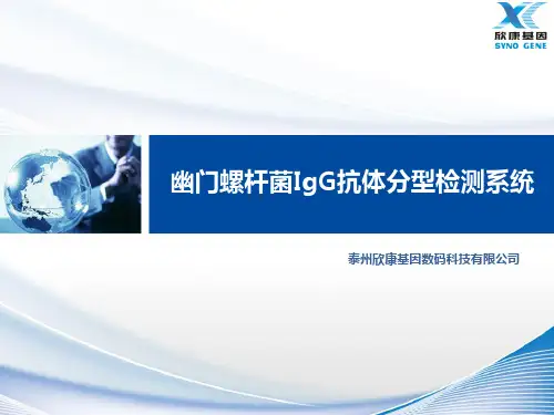 幽门螺杆菌检测系统芯片介绍(医学知识)