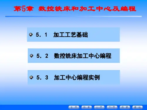 数控铣床加工中心编程精解