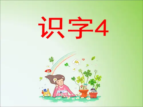 苏教版小学一年级语文上册《识字4》课件