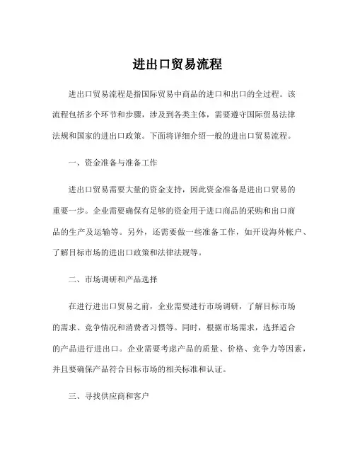 进出口贸易流程
