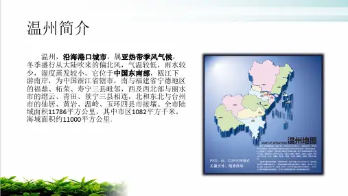 温州市总体规划PPT培训课件