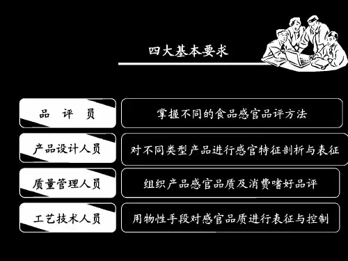 食品感官评价原理与技术1