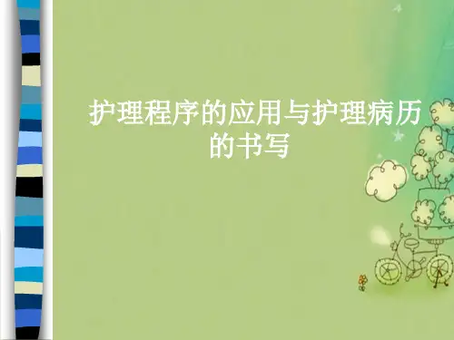 护理程序的应用