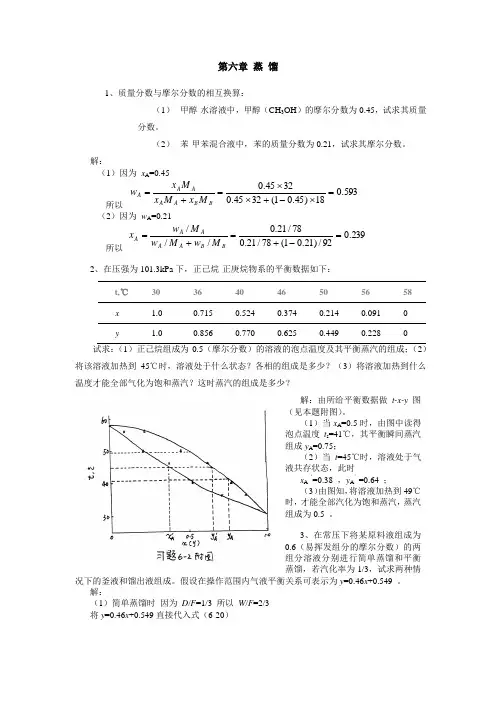 化工原理-蒸馏