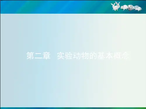 实验动物的基本概念..