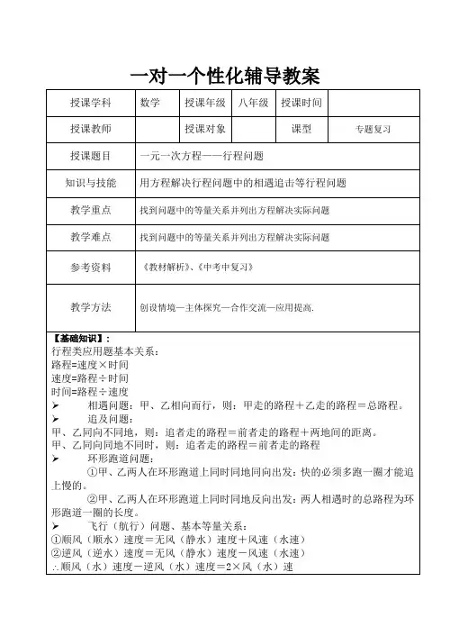 行程问题