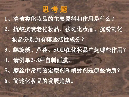 护肤美容化妆品简介